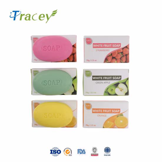 Barra de sabonete de frutas 75gr 100gr Sabonete de banho com fragrância de flores Jabon natural vegetal