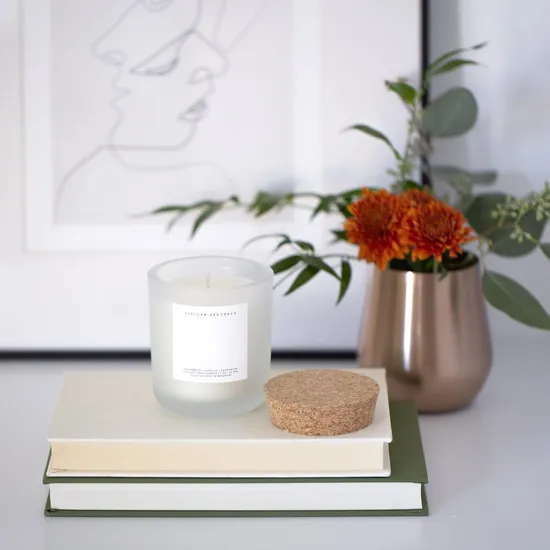 Velas de cera de soja perfumadas de aromaterapia de luxo personalizado por atacado